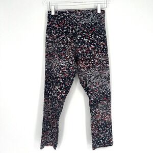 Lululemon Leggings Womens 6 Align Crop Water Blossom Colorful Gym Workout‎